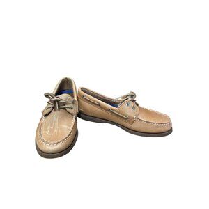 Sperry Mens Tan Leather Boat loafers Shoes Size 7.5M SKU 9252